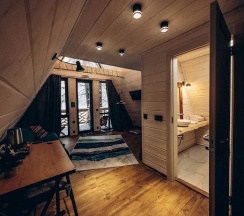 №5 | A-Frame с одной спальней и очагом на террасе в Etnica