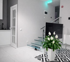 1-комнатные апартаменты с 1 двуспальной кроватью, 28.8 м², цокольный этаж в Апартаменты на Ветеранов