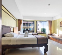 Двухместный номер Deluxe с видом на бассейн двуспальная кровать в Diamond Cottage Resort & Spa