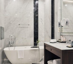 Номер делюкс с видом на город с 2 односпальными кроватями в Wawelberg Hotel St.Petersburg