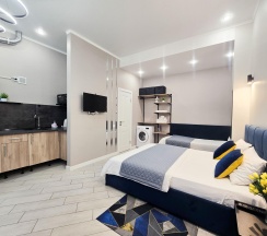 1-комнатные апартаменты студия Адлер, ул. Прибрежная д.10 кв. 6 в Апартаменты Делюкс на улице Прибрежная
