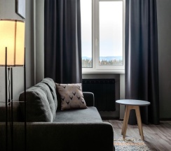 2-комнатный номер делюкс с 1 двуспальной кроватью в Laska hotel
