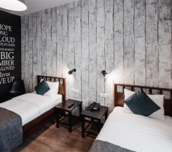 НОМЕР «СТАНДАРТ С 2 ОДНОСПАЛЬНЫМИ КРОВАТЯМИ» в Liki loft hotel