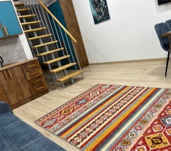 Двухуровневый ПОЛУЛЮКС с зоной отдыха на крыше и видом на бассейн в Santorini Family Club