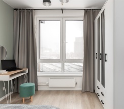 Cruise - премиум-апартаменты с отдельной спальней около м.Сокол (8 этаж, до 5 гостей) в Smart Lofts Moscow