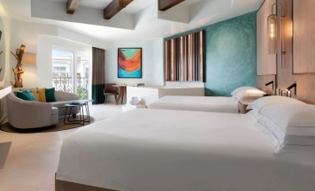 Четырёхместный полулюкс Accessible с видом на сад в Отель Hyatt Vivid Playa Del Carmen