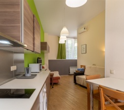 Апартаменты Люкс (Однокомнатный 2-х местный номер c кухней без балкона) в Odeon