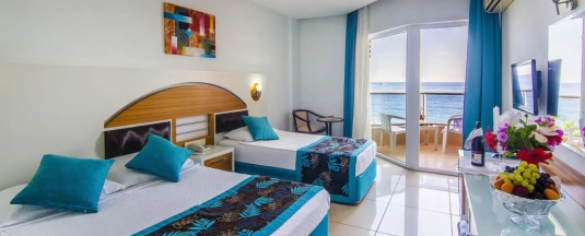 Номер Standard с видом на море в Kleopatra Ada Beach Hotel