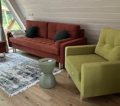 Участок с домиком "Помидор" А-фрейм категории комфорт в Ланьдиво