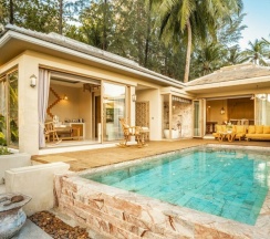 Двухместная вилла Pool Beach двуспальная кровать в Devasom Khao Lak Beach Resort & Villas