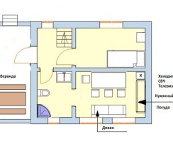 Коттедж № 16 (4 Гостя с доп.местом 5 Гостей) в Литвиново