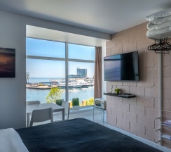 Panorama sea view Studio (Панорамный вид на море, до 3 гостей), Станюковича 48/5 в Vvo apartments group