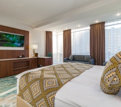 Двухместный номер Premium с видом на город двуспальная кровать в Best Western Plus Astana