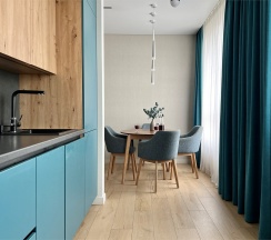 Евро-двухкомнатная квартира с красивым видом в ЖК "LEGENDA ГЕРОЕВ" в Rauktis apartments