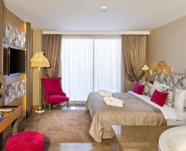 Двухместный номер Deluxe с видом на бассейн двуспальная кровать в Hyde Bodrum