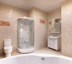 КОМФОРТ с ванной (в красных тонах). Старый номерной фонд в MaxxRoyal