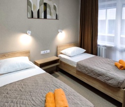 Номер улучшенный эконом с 2 односпальными кроватями в Smart Hotel KDO