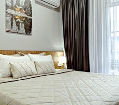 Апартамент со спальней ПРИМУЛА. Бассейн. Сауна. в Панорама Ачишхо