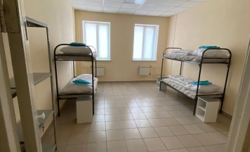 Кровать в 4-местном общем номере (общие удобства) в Красхостел