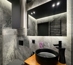 Дом «DOUBLE» с банным чаном на террасе в Luxe House