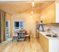Стильный коттедж 100 кв.м. для 7 человек рядом с Охта парком в Solar House