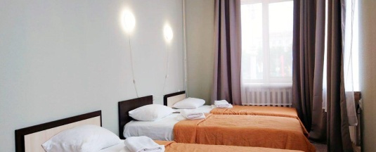 Номер стандарт улучшенный с 3 односпальными кроватями в Smart Hotel KDO Воронеж