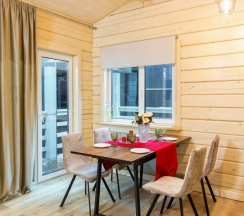 Стильный коттедж 100 кв.м. для 7 человек рядом с Охта парком в Solar House