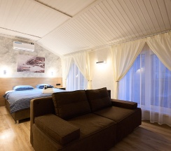 Двухместный номер с большой кроватью или двумя односпальными кроватями КОМФОРТ ПЛЮС в Морской