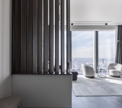 60 этаж вид на закат с высоты 250 метров в Heaven Apartments
