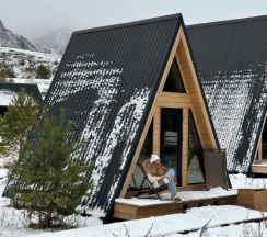 Дом Уютный А-фрейм  с видом на горы в Айвенго