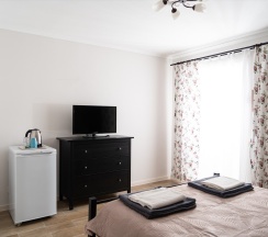 Двухместный номер с двуспальной кроватью и террасой в Alisa Home