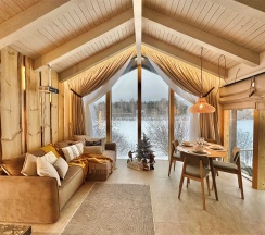 Лодж 1 с бесплатной сауной + Безлимитное посещение ЕлятыПарка в ЕлятыЛодж