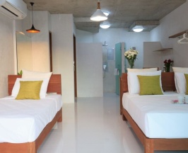 Двухместный люкс Grand Deluxe с видом на море двуспальная кровать в Wabi Sabi Boutique Hotel