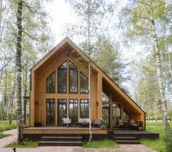 Дом с камином и костровой зоной (до 8 гостей) ГЕФЕСТ в Berloga Country Resort