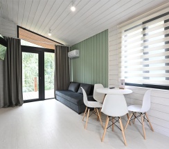 Мини-Барнхаус "Мальдивы" с террасой в Река & Песок