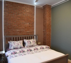 Двухместная студия с видом на город двуспальная кровать в Дом Паткуль