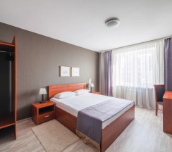 Апартаменты Superior c 1 комнатой с балконом и с красивым видом из окна в Комплекс апартаментов Комфорт