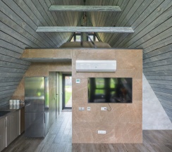 № 15 A-Frame 77 m2 с камином, кондиционером и террасой (оснащение дома см. Подробнее) в Les holidays