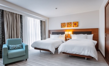 Стандартный номер с двумя раздельными кроватями в Hilton Garden Inn Krasnodar