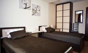 Номер стандарт эконом с 2 односпальными кроватями в Truck house hotel