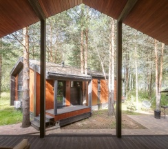 Дом с камином, сауной и купелью (до 8 гостей) ОЛИМП в Berloga Country Resort