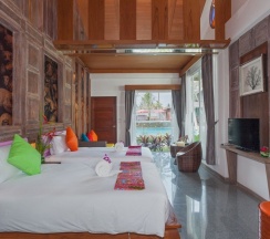 Трёхместный номер Deluxe с балконом в The samui beach resort