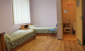 Кровать в общем номере в Якорь