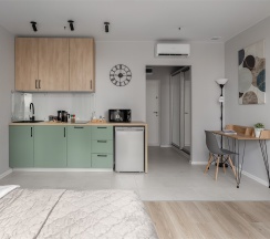 Surf - 3х местные делюкс-апартаменты около м.Сокол (20 этаж) в Smart Lofts Moscow