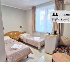 "КЛАССИК 5" Стандартный двухместный номер с раздельными односпальными кроватями и диваном на 1 этаже в Цитрус