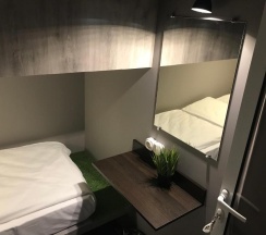 1-местный номер стандарт с 1 односпальной кроватью (без окна) в Shelterz