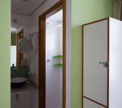 Кровать в общем номере в Brazilodge All Suites Hostel