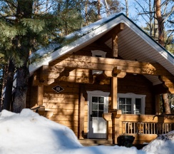 Большой семейный коттедж с сауной и детской мансардой в Дом у моря