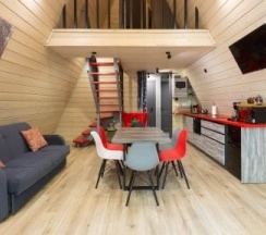 SPA Новожилово A-frame Red (купель) в Ёлки рент