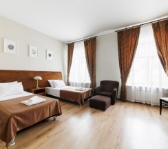 Номер комфорт с двумя отдельными кроватями в Имидж